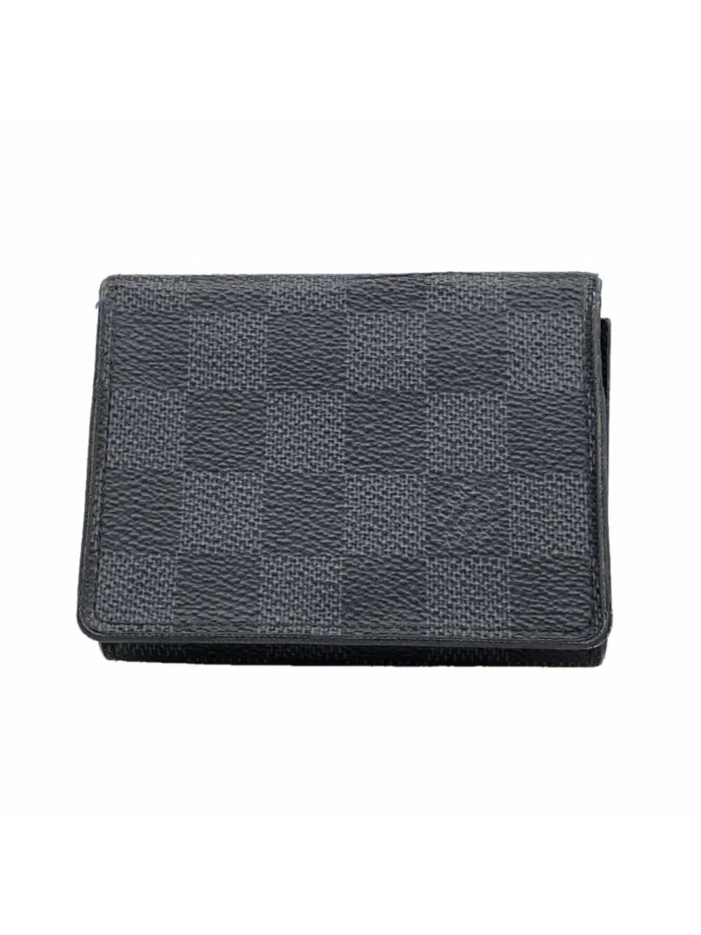 Louis Vuitton Card Case Damier Graphite Envelope Business Holder Black